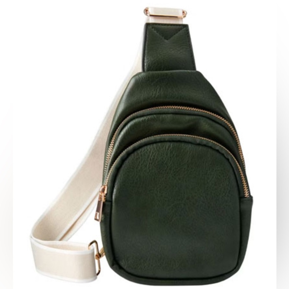 NWT Faux Leather Sling Bag